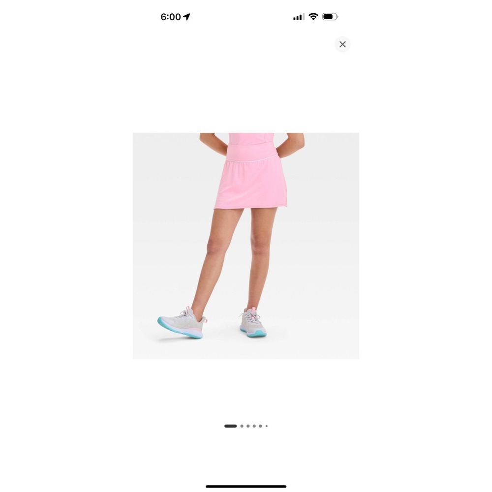 All in Motion girls active skort NWT piping‎ detail